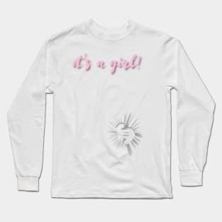 Baby girl footprints Long Sleeve T-Shirt